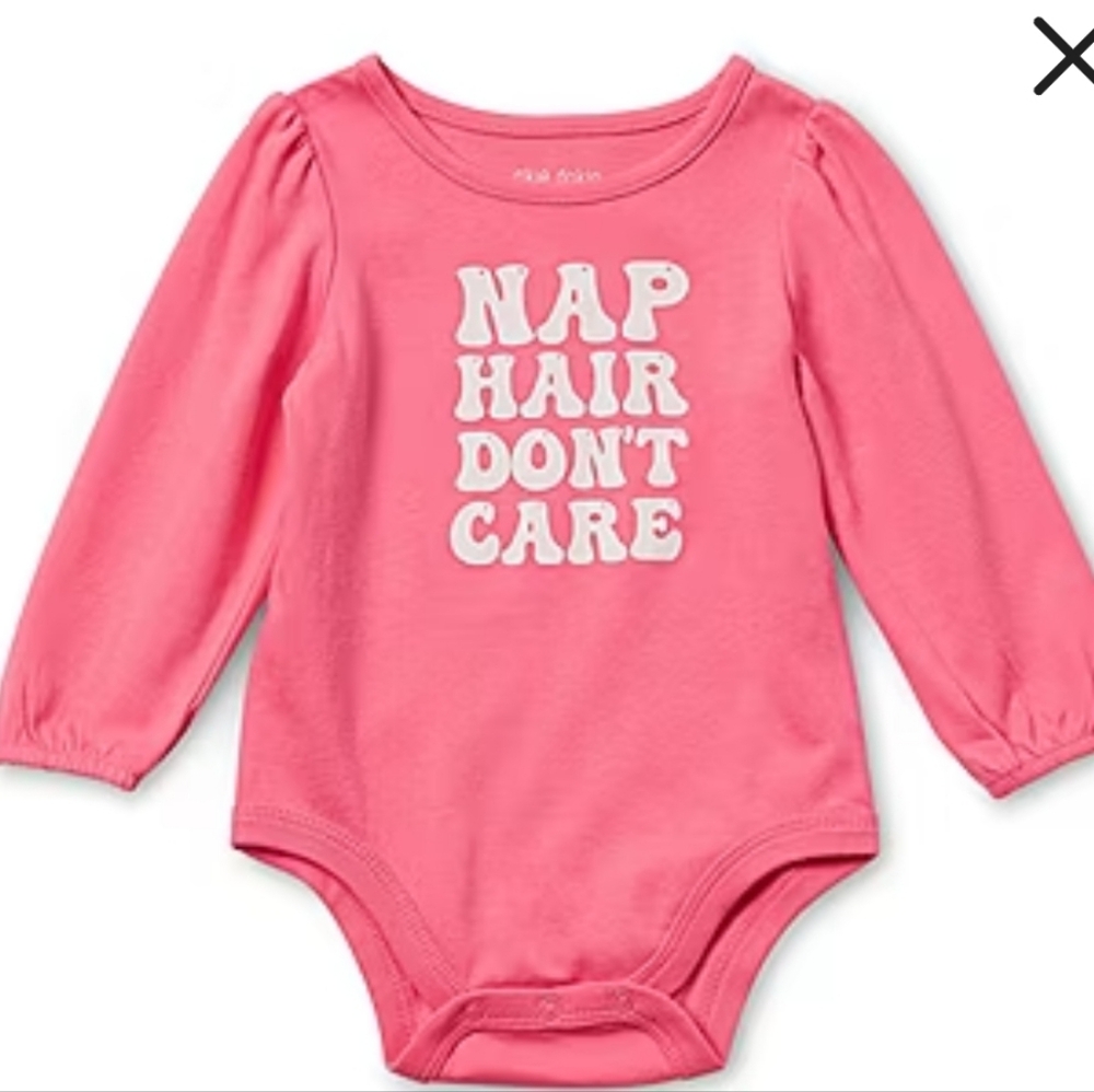 Baby girl graphic long-sleeve Onsie